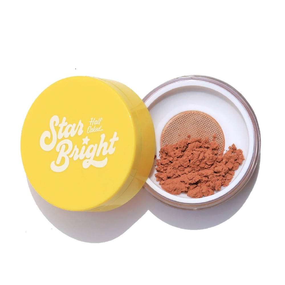 Half Caked Star Bright Loose Setting Powder in Translucent 2.0 Tan to Dark Skin